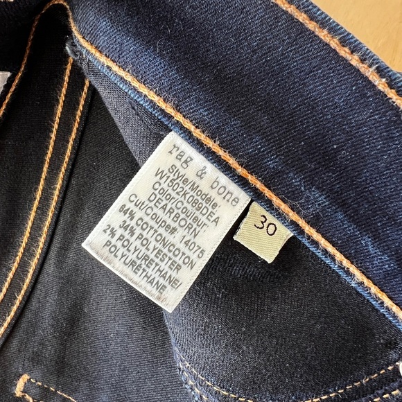 Rag & Bone skinny jeans dark wash size 30 women’s - Picture 4 of 6